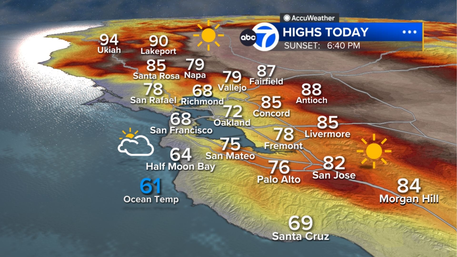 AccuWeather Forecast: Relief from heat is here with fog along the coast
       — ABC 7 Bay Area, Mill Valley Community news