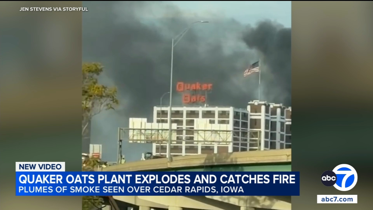 Explosion and fire erupt at Quaker Oats plant in Cedar Rapids, Iowa; no injuries
— ABC 7 Bay Area, Mill Valley Business news
