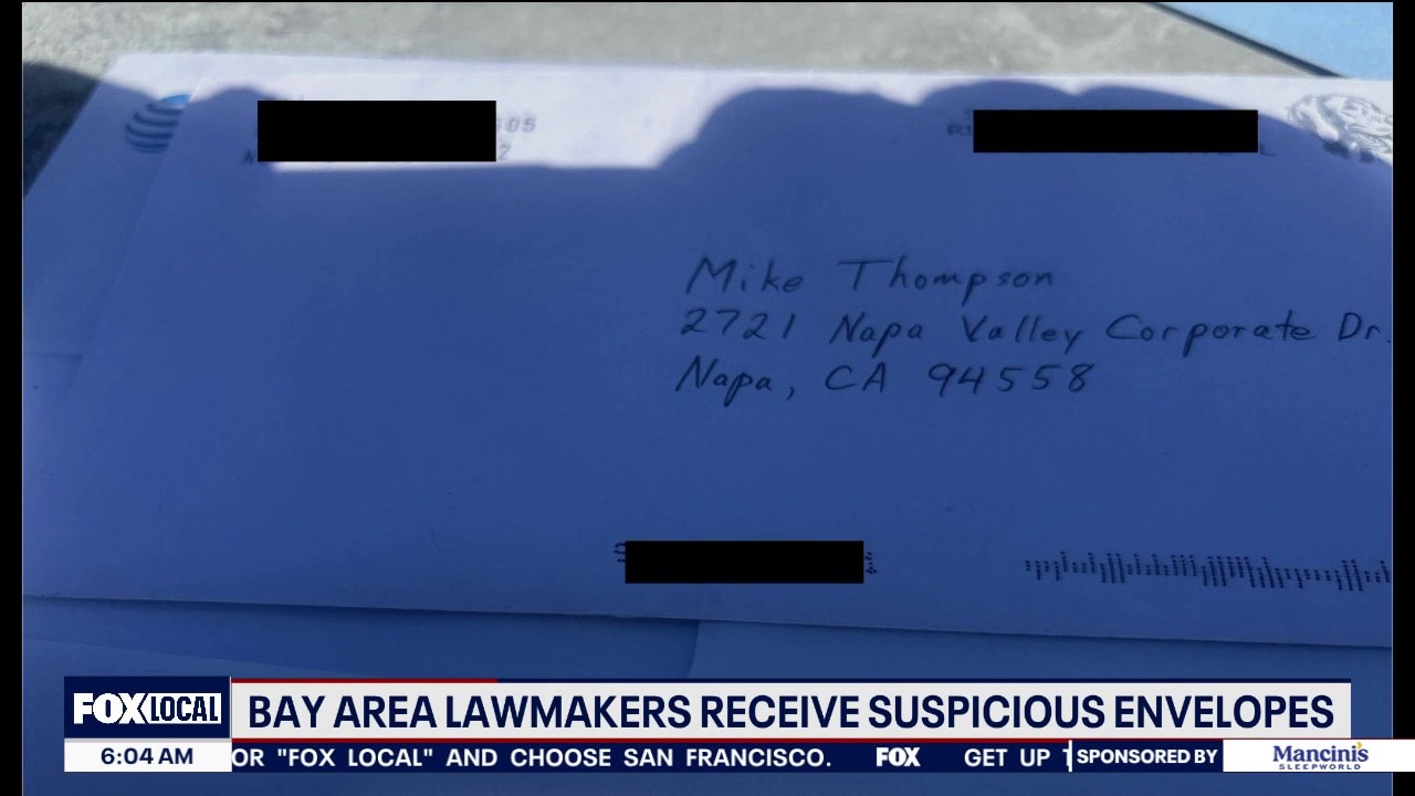 Bay Area lawmakers receive suspicious envelopes — KTVU FOX 2 Bay Area, Mill Valley Community news