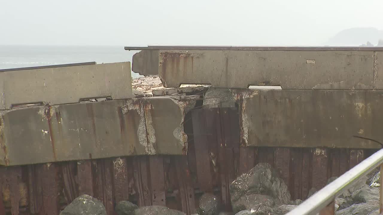 Crews begin to repair crumbling Pacifica Pier — KTVU FOX 2 Bay Area, Mill Valley Community news